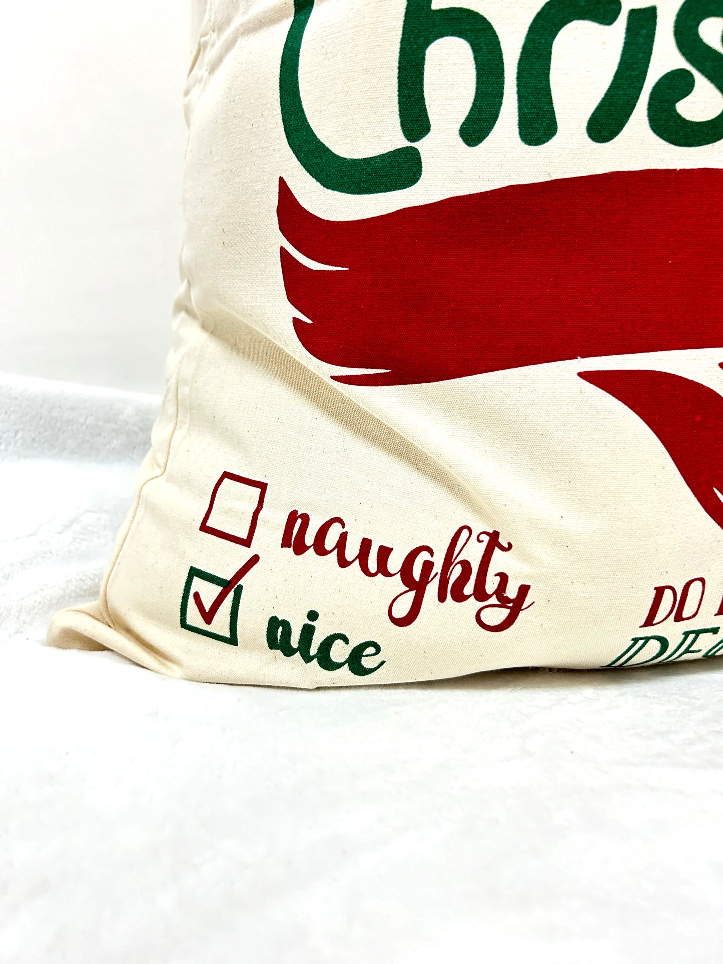 Naughty or nice christmas gift bag