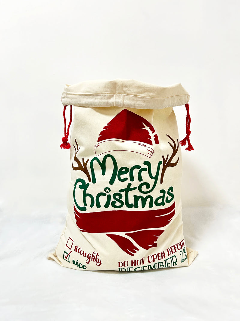 Naughty or nice christmas gift bag