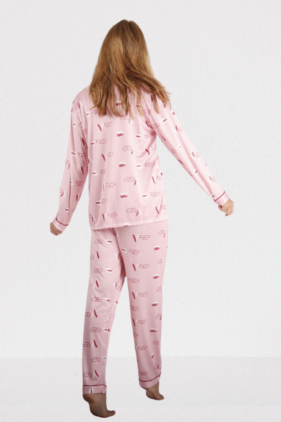 Pijama Rosa Plumas
